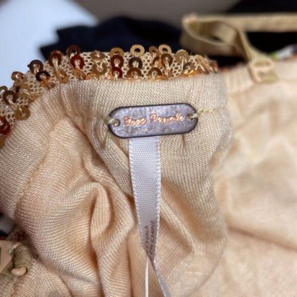 Free People Ta Da Top Gold L - Picture 6 of 10